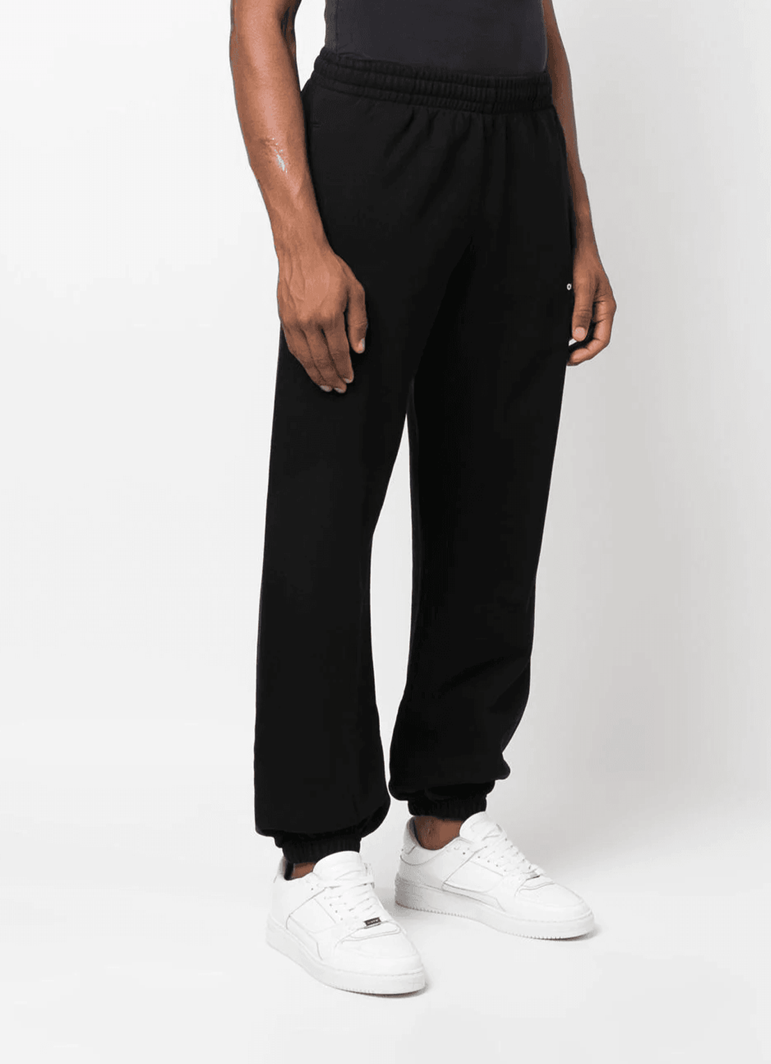 Off-White Wave Outline Slim Joggers in Black