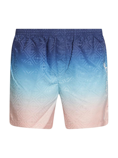 Casablanca Gradient Jacquard Swim Shorts in Blue