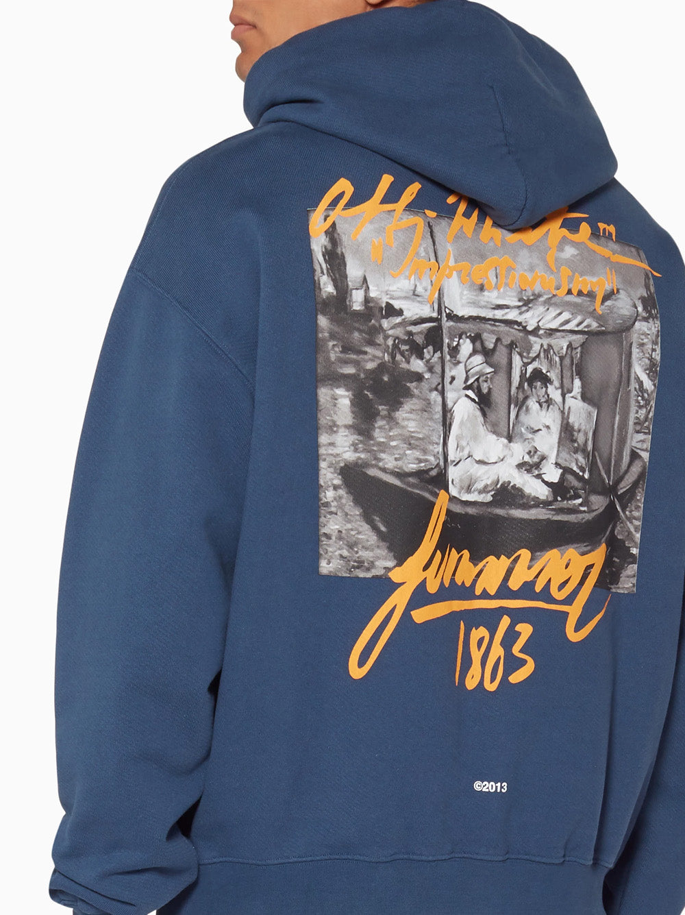Off-White Impressionism 99 Hoodie in Navy