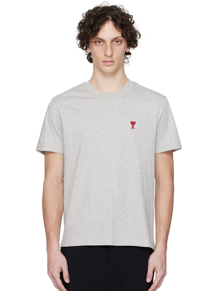 Ami Paris de Coeur T-Shirt in Grey