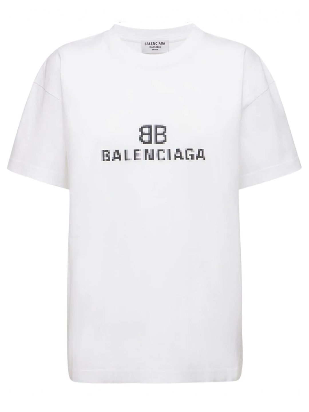 T shirt balenciaga bianca cheap