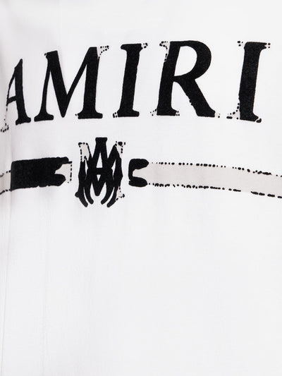 Amiri MA Bar Applique Logo T-Shirt in White