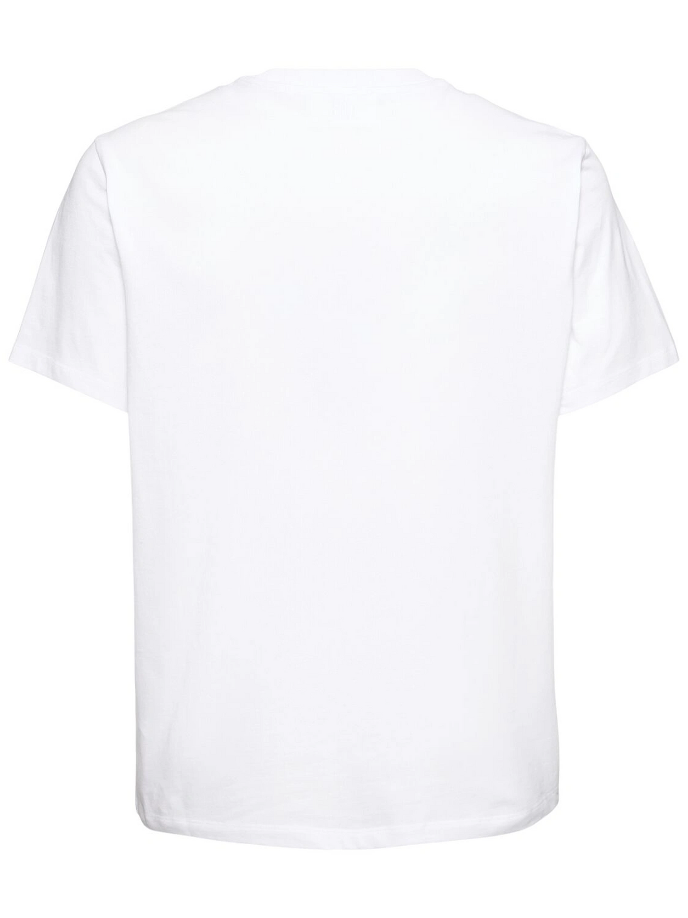 Ami Paris Ami De Coeur White Embroidered Logo T-Shirt in White
