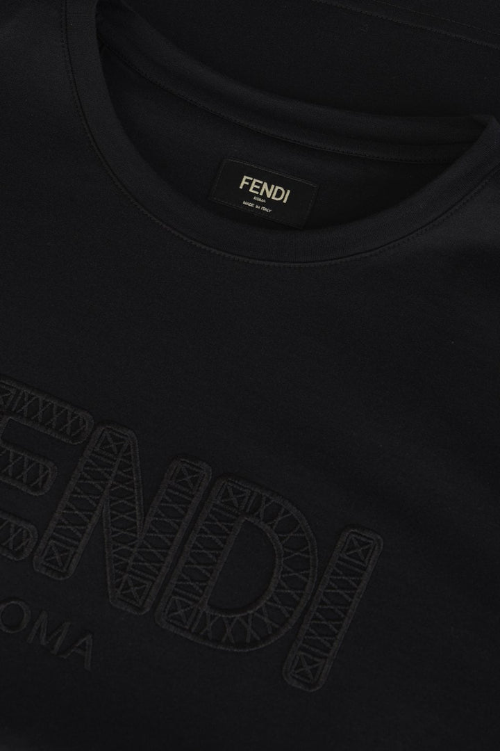 Fendi Logo T-shirt | Designer code: FY1129AL28 | Luxury