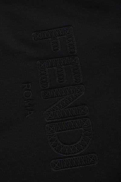 Fendi Zig-Zag Logo T-Shirt in Black