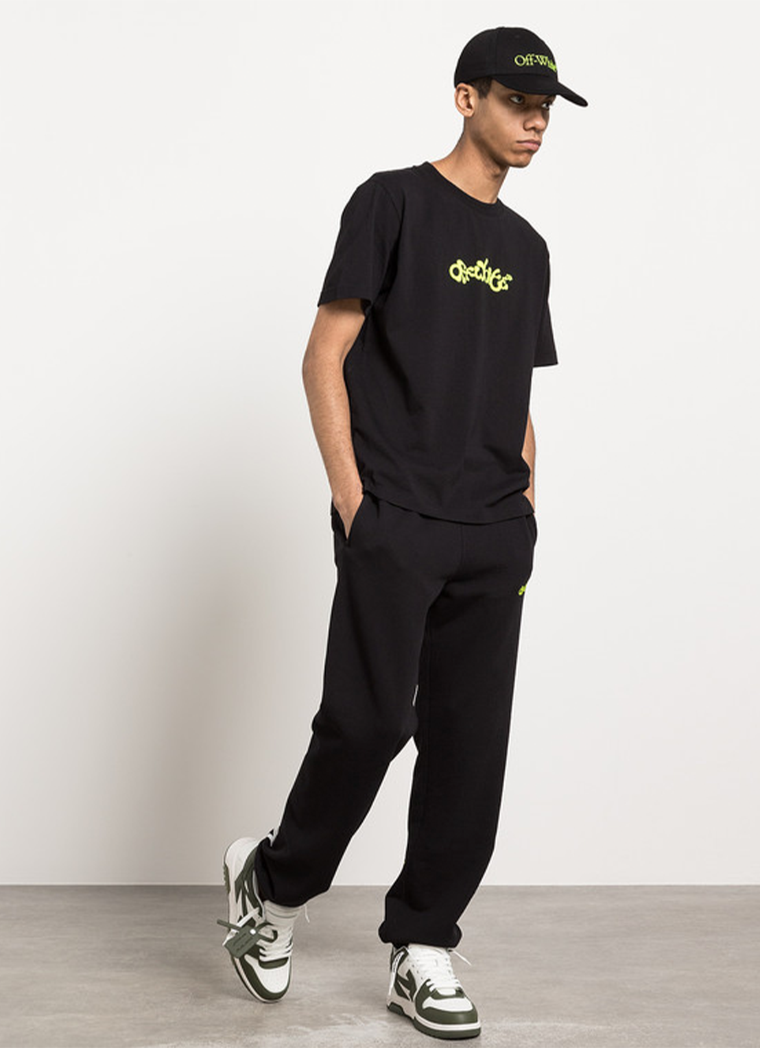 Off-White Opposite Arrows Printed Joggers in Black