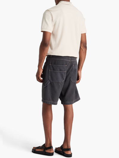 Missoni Striped Collar Polo Shirt in Beige