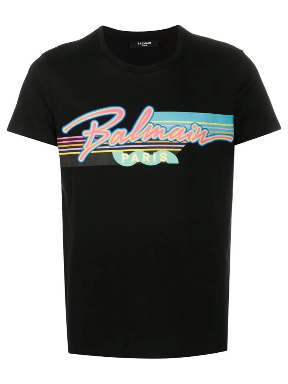 Balmain Retro Logo Black T-Shirt