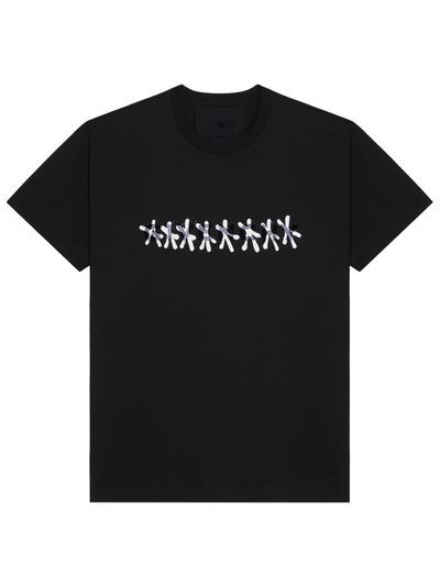 Givenchy Tag Effect Slim Fit T-Shirt in Black