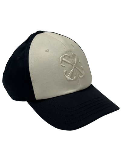 Off-White Embroidered Logo Baseball Cap in Black