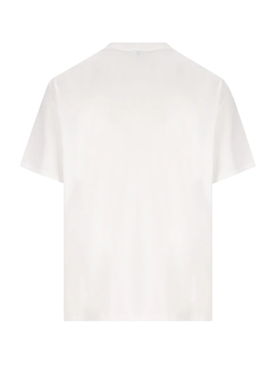 Loewe Logo Embroidered Pocket T-Shirt in White