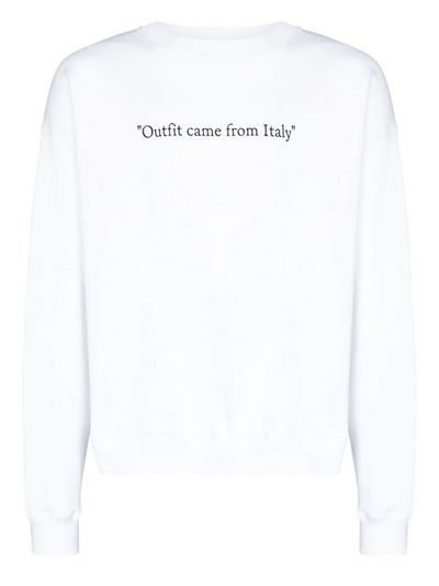 Off-White Made in Italy Sweatshirt in White