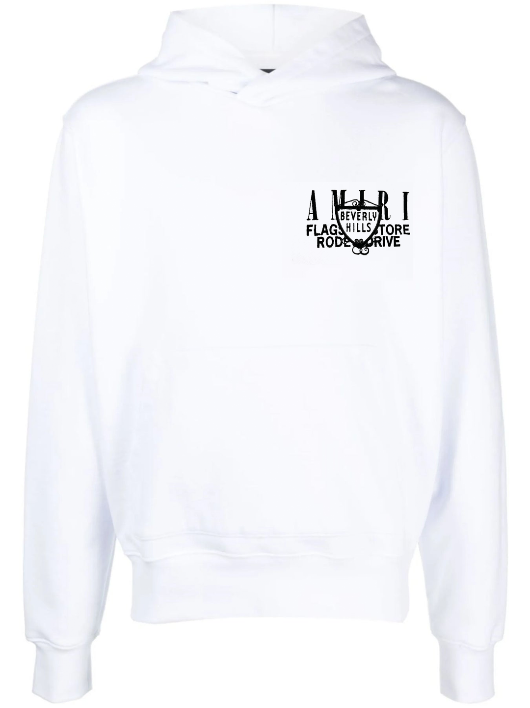 Amiri XO Beverly Hills Exclusive Hoodie in White – TheDesignerBox