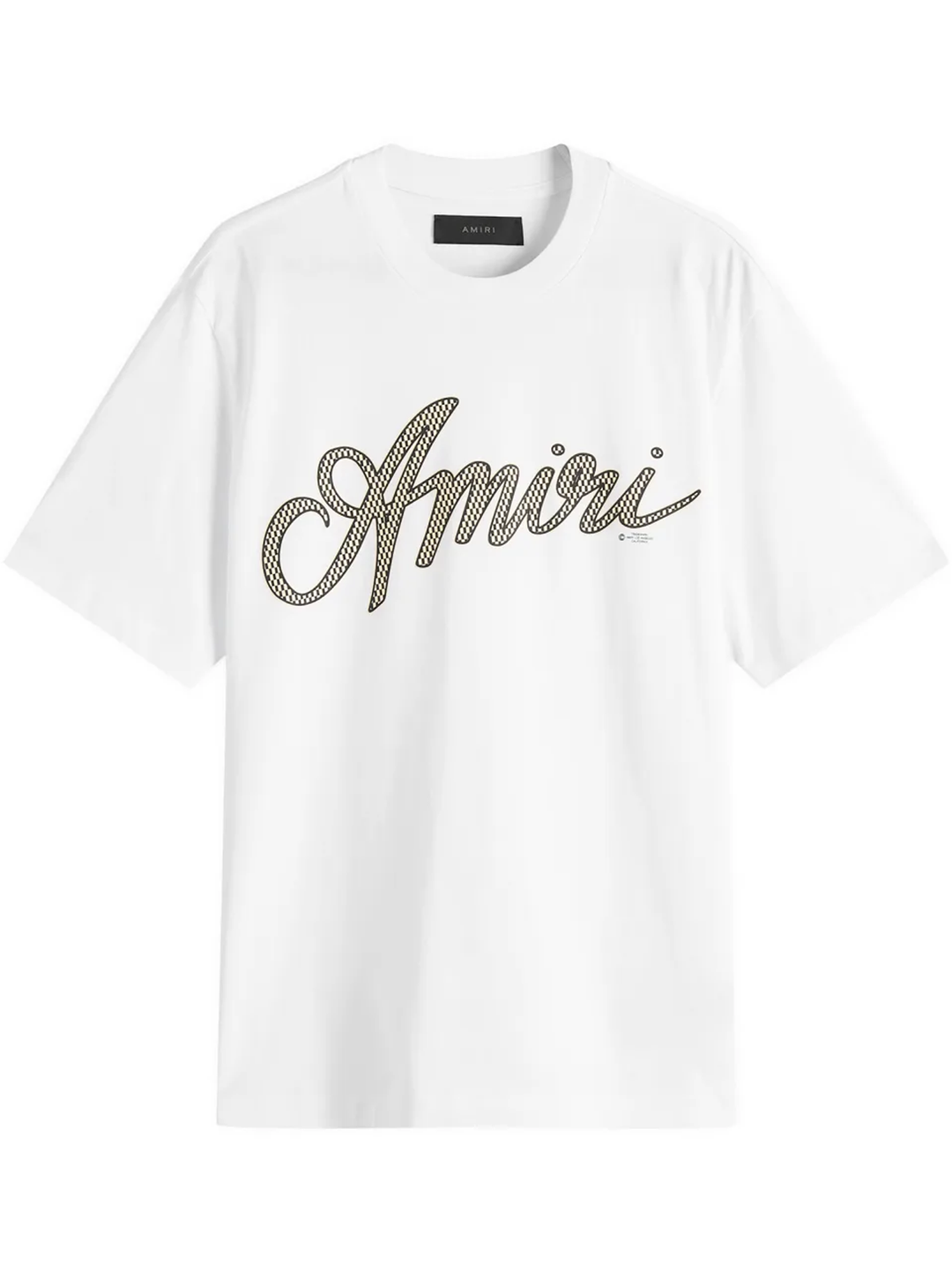 Amiri Script Logo T-Shirt in White – TheDesignerBox