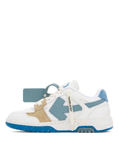 Off-White Out of Office Slim Trainers in White/Blue