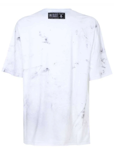 Balmain Sketch Drawing Logo White T-Shirt