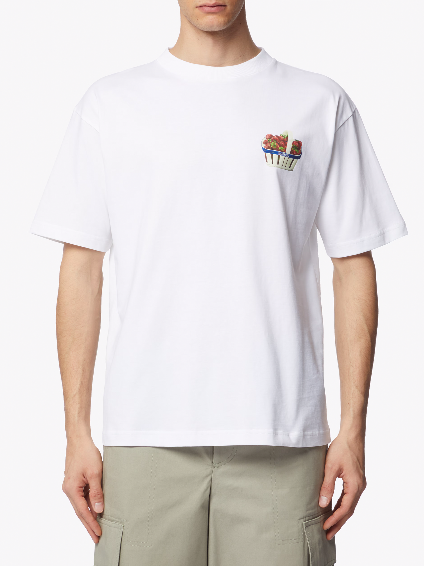 Jacquemus Le tshirt Franises Printed logo T-Shirt in White