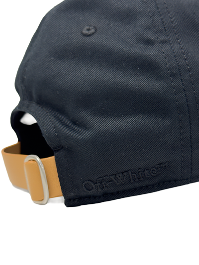 Off-White Embroidered Logo Baseball Cap in Black