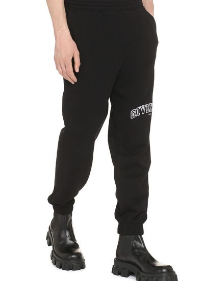 Givenchy – Schwarze Jogginghose mit aufgesticktem College-Logo