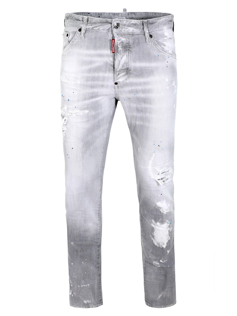 Multi Paint Abstract Jeans