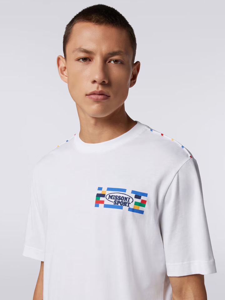 Missoni Sport Small Logo T-Shirt in White
