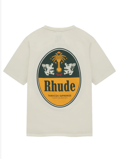 Rhude Tabaco T-Shirt in White