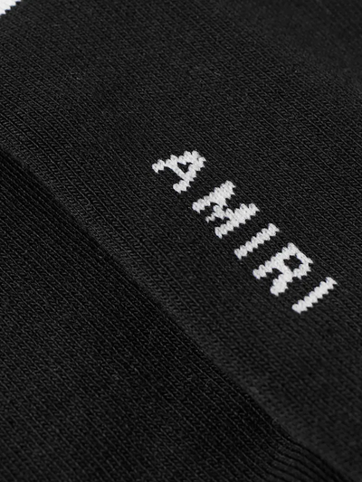 Amiri MA Embroidery Socks in Black