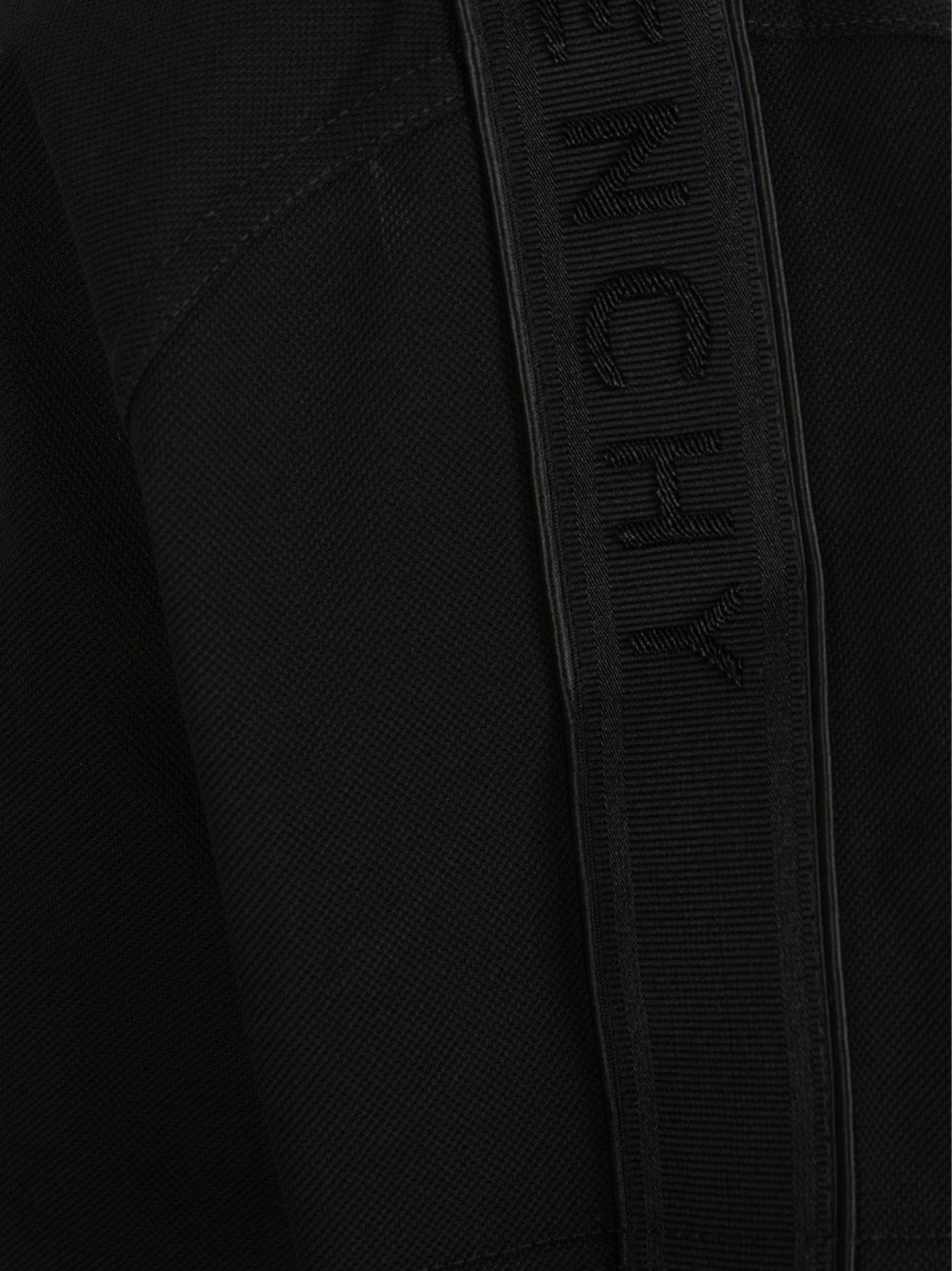 Givenchy – Schwarzes Polohemd mit seitlichem Logo und Reißverschluss