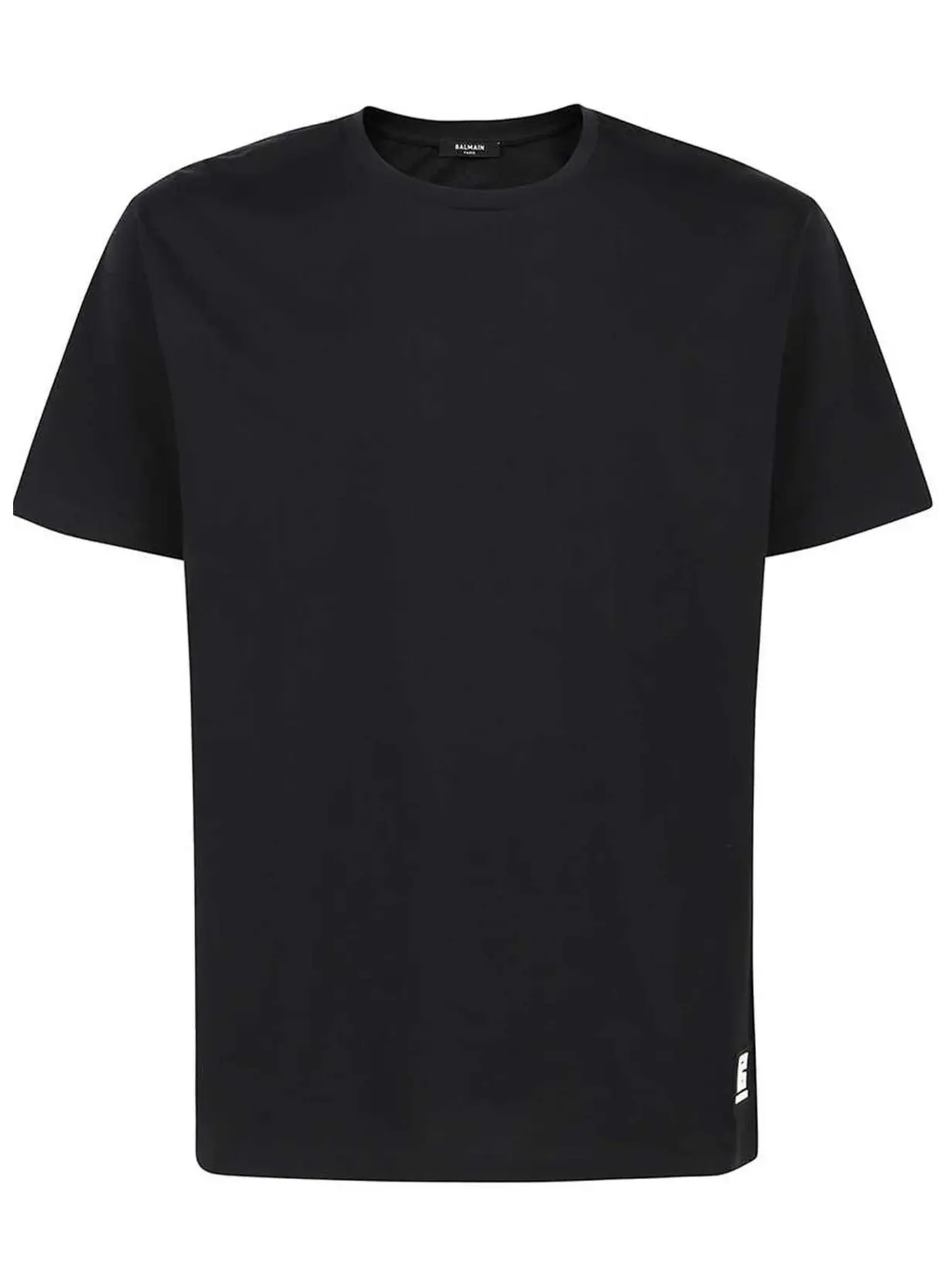 Balmain Back Logo Printed Oversized T-Shirt in Black