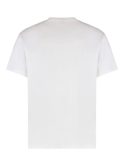 Alexander McQueen Flocked Logo T-Shirt in White