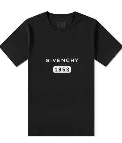 Givenchy 1952 Reverse Logo Printed T-Shirt in Black