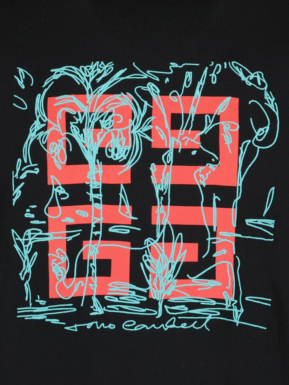 Givenchy Embroidered 4G Logo Print T-Shirt in Black – TheDesignerBox