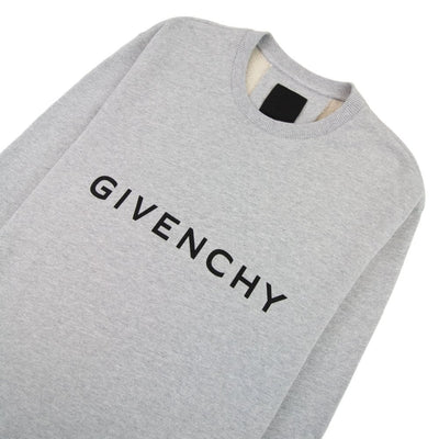 Givenchy Archetype Slim Fit Sweatshirt In Fleece Light Grey