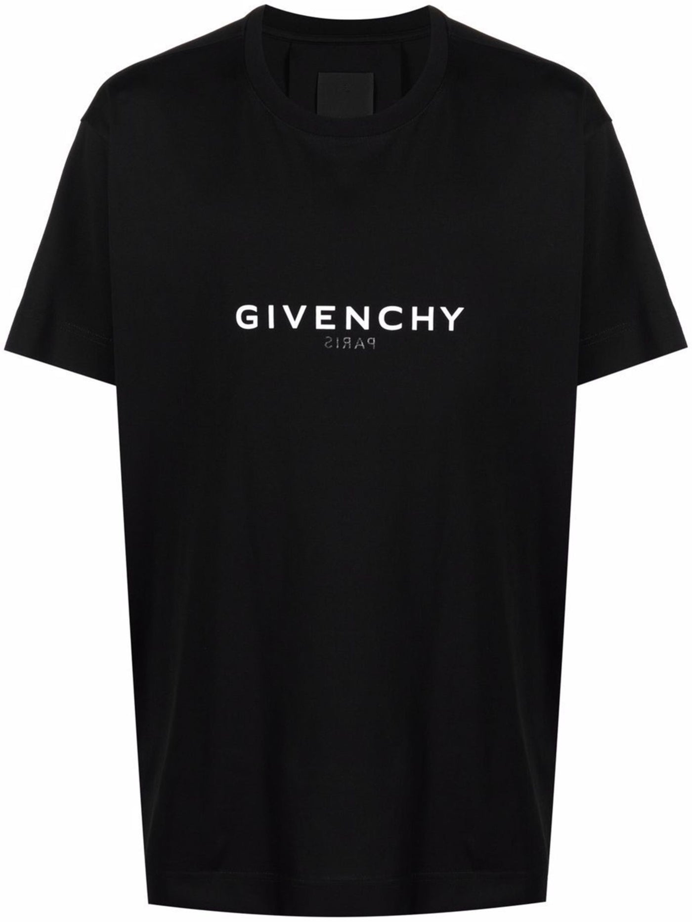 Givenchy Reverse Paris Logo Print Oversized T-Shirt in Black