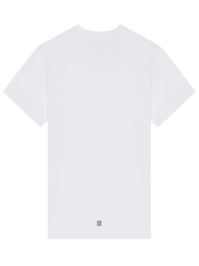Givenchy Flames Logo Printed T-Shirt in White