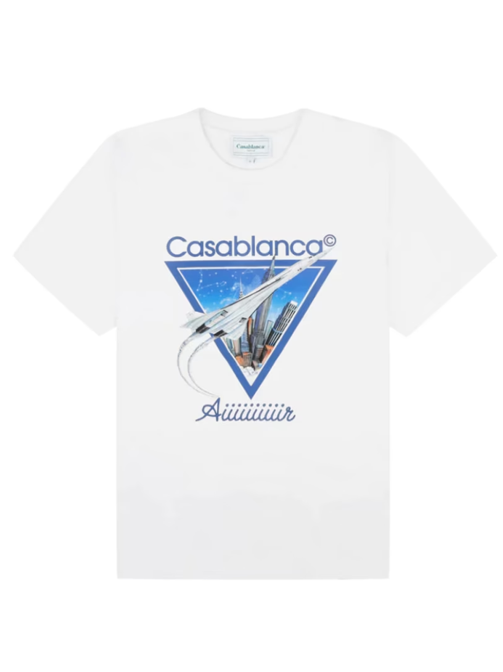Casablanca Air Concorde Design White T Shirt