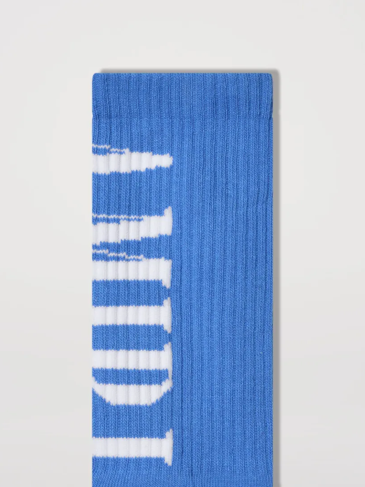 Amiri Core Logo Socks in Carolina Blue
