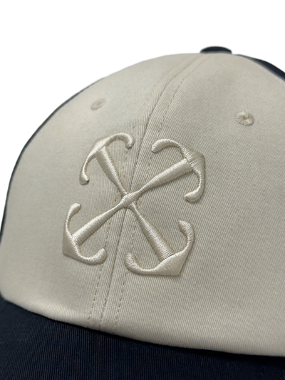 Off-White Embroidered Logo Baseball Cap in Black