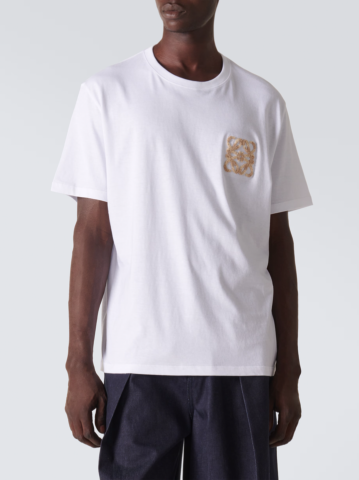 Loewe Paula's Ibiza Anagram Embroidered Logo T-Shirt in