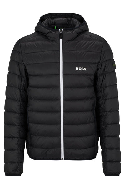 Hugo Boss Water-repellent Puffer Jacket Black