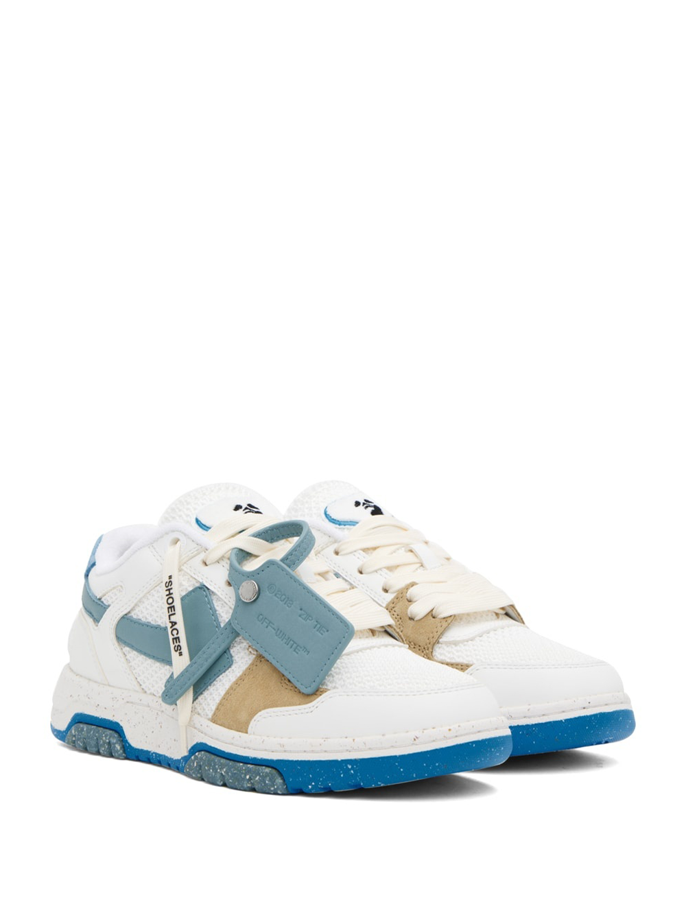 Off-White Out of Office Slim Trainers in White/Blue