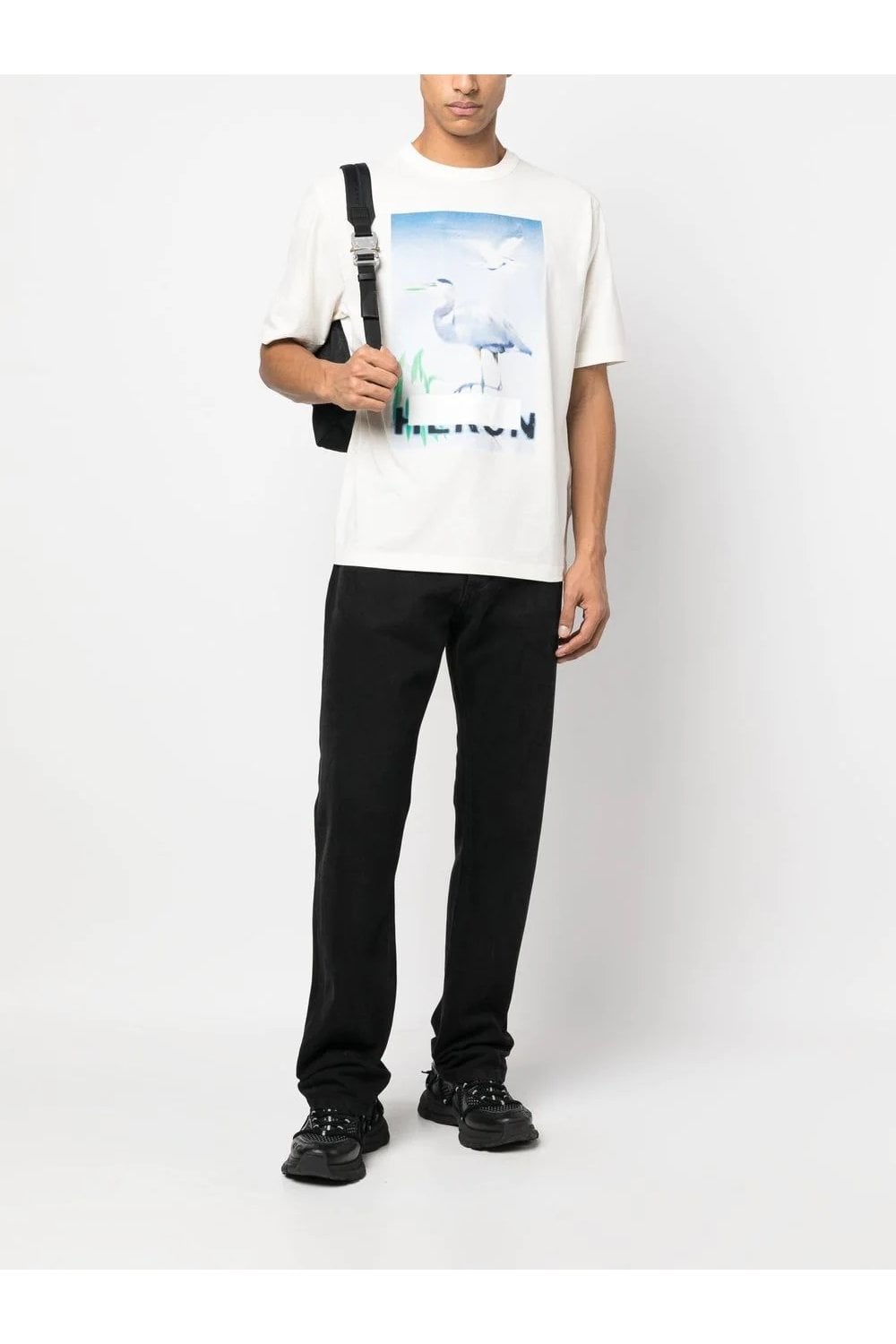 Heron Preston Censored Heron Printed T-Shirt in White