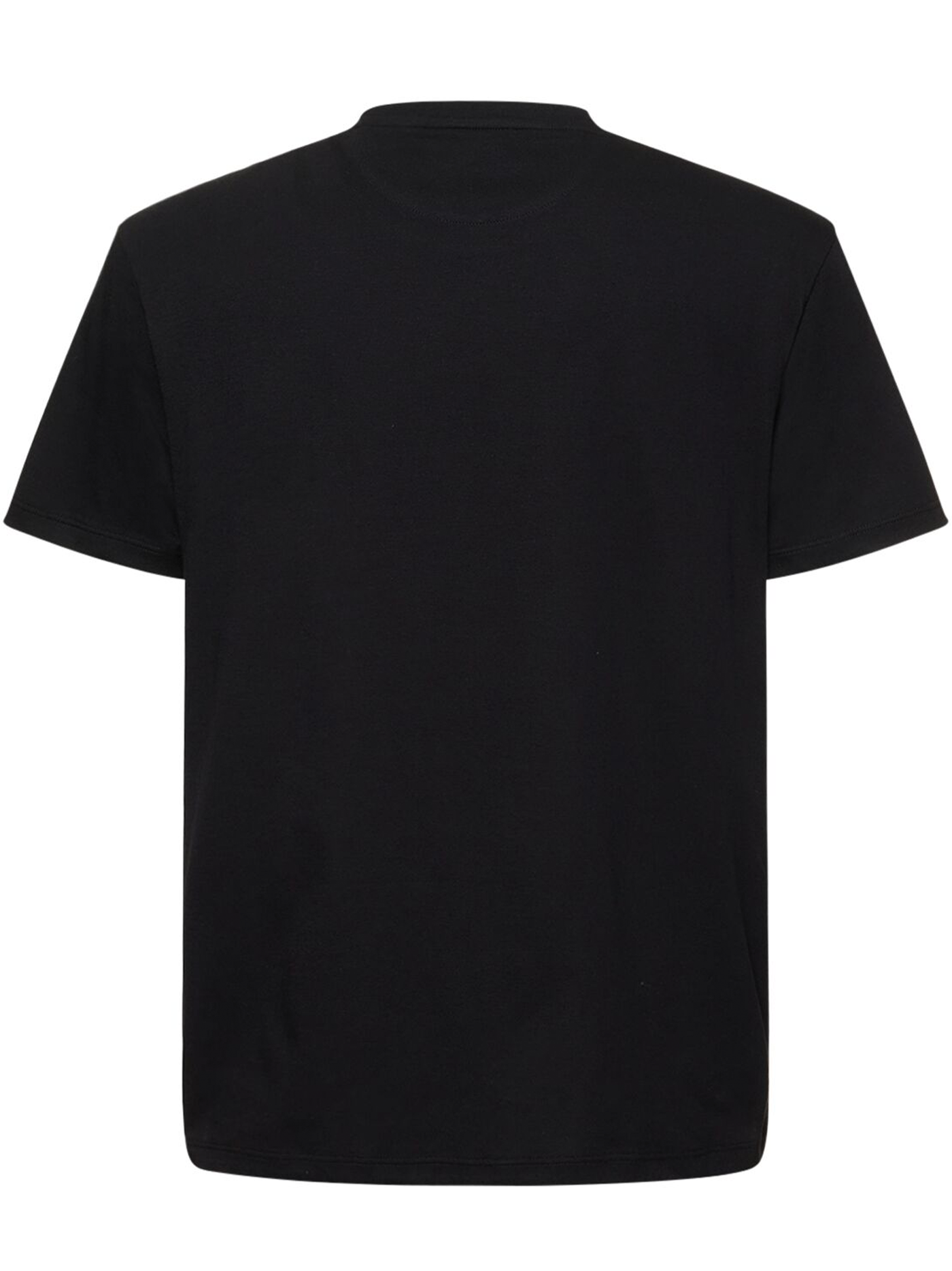 Valentino – T-Shirt mit VLogo-Signatur-Patch in Schwarz