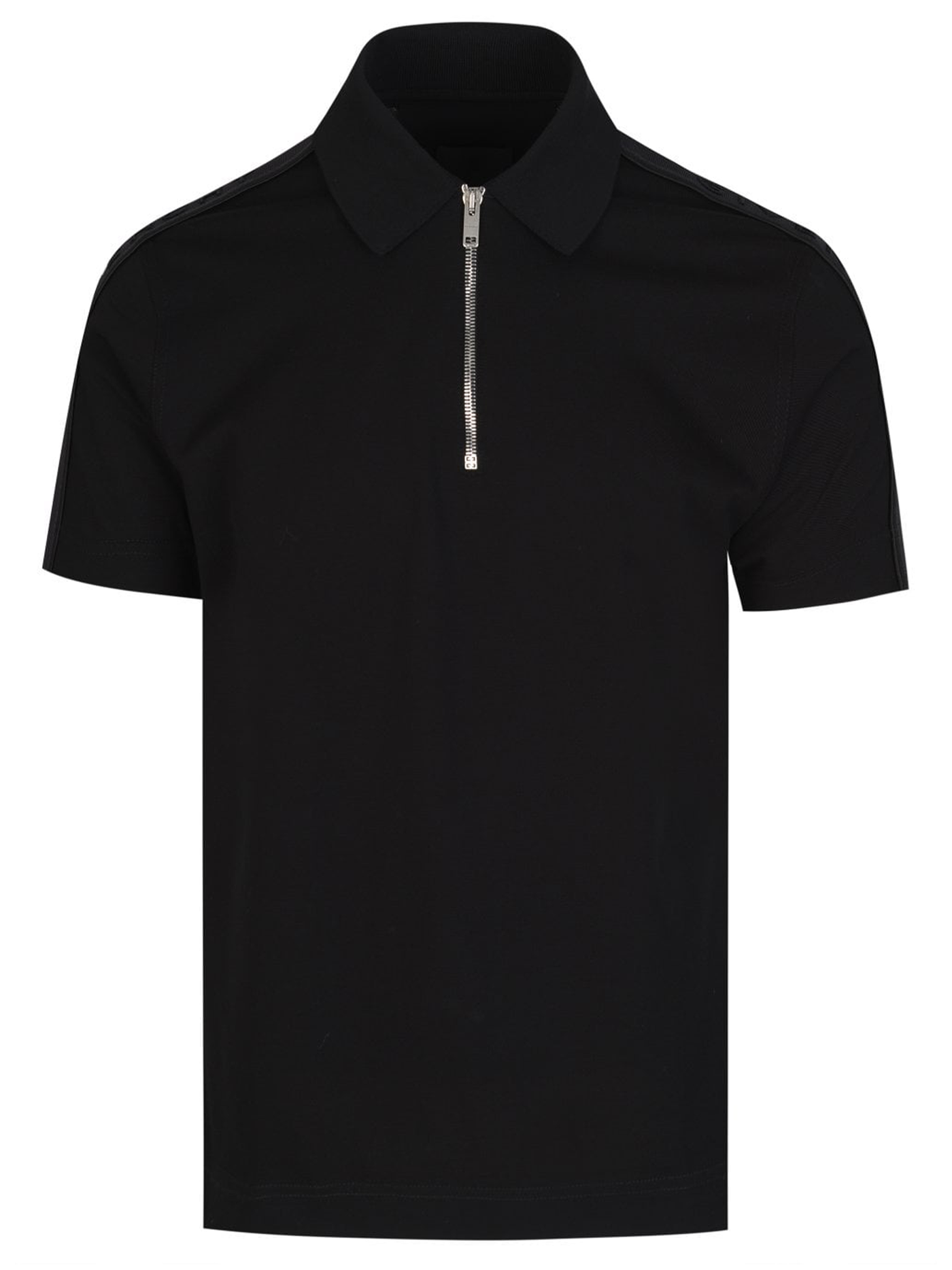 Givenchy Side Logo Zip Polo in Black