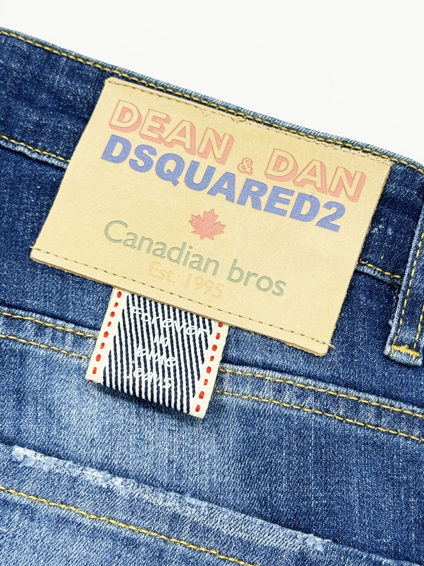 Dsquared2 Stitching Detail Cool Guy Jeans in Blue