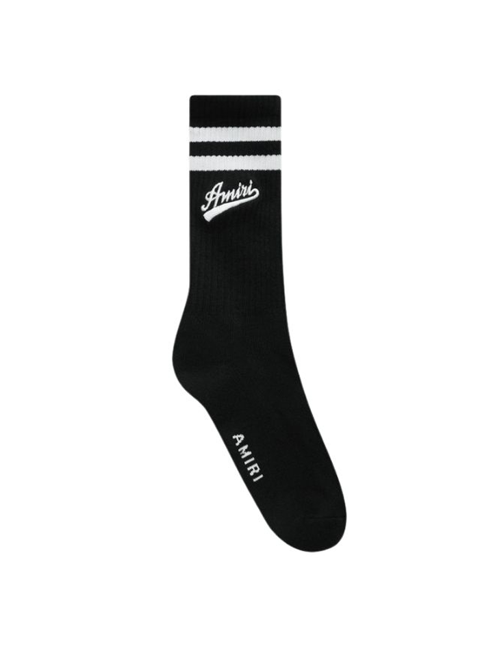 Amiri Varsity Script Socks in Black