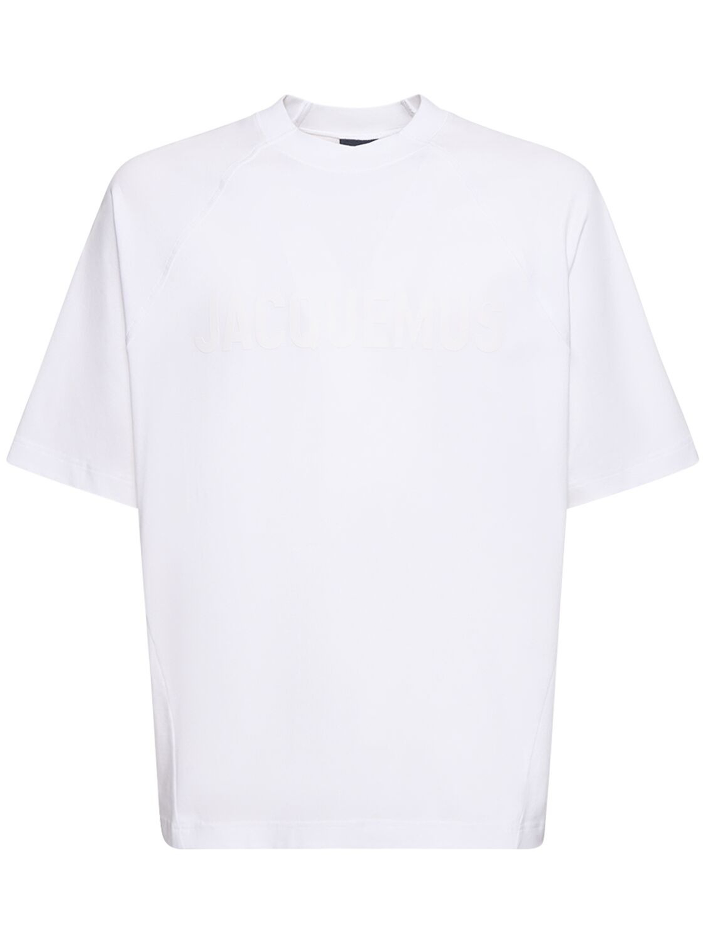 Jacquemus Le Typo Logo Printed T-Shirt in White