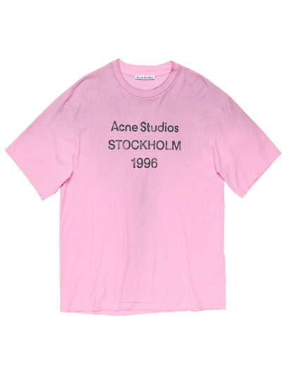 Acne Studios Stockholm Logo T-Shirt in Pink