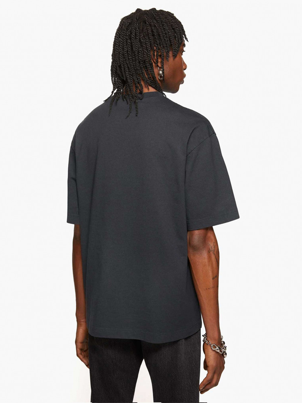 Acne Studios Small Logo Stamp T-Shirt in Black