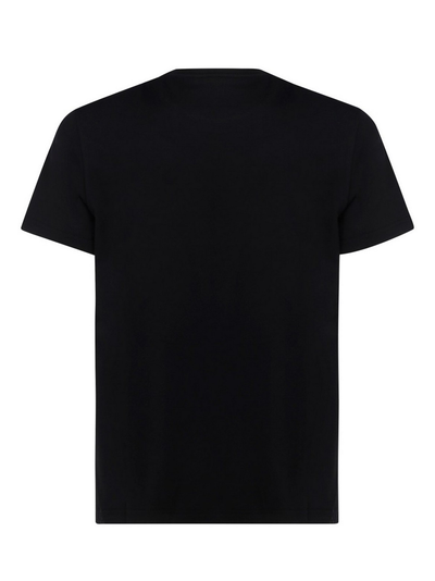 Fendi – Gelbes bedrucktes T-Shirt in Schwarz